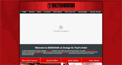 Desktop Screenshot of benihanarestaurant.co.uk