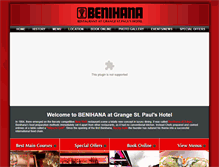 Tablet Screenshot of benihanarestaurant.co.uk